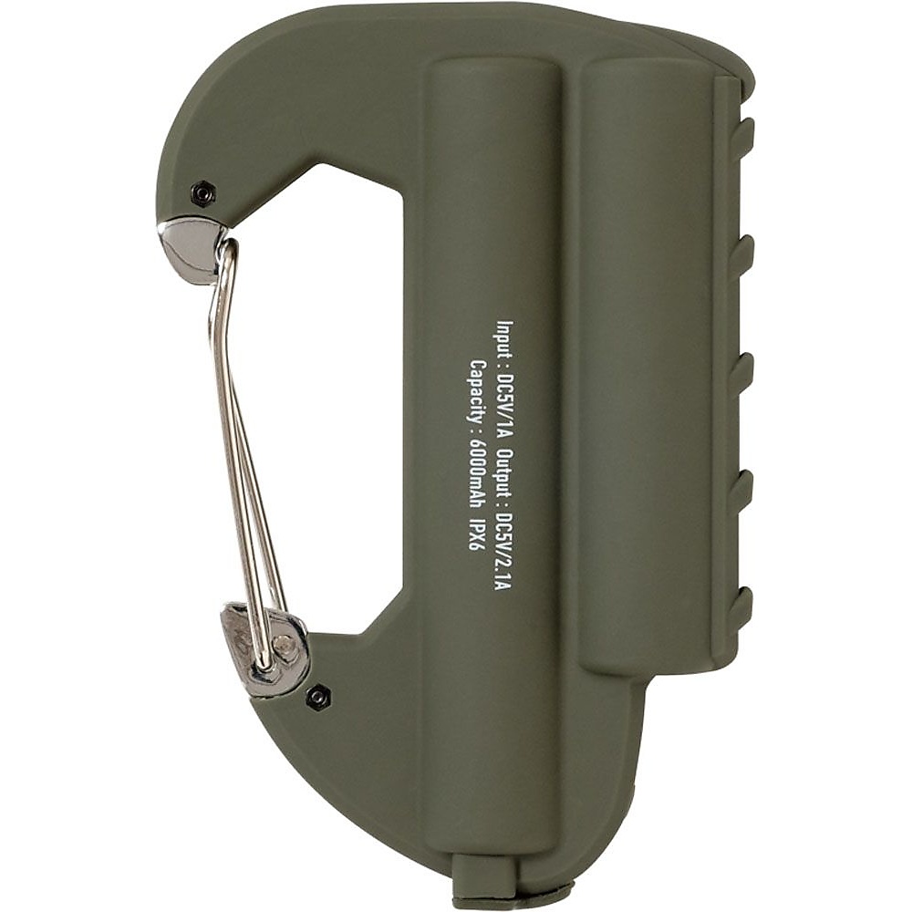 CARABINER BATTERY DOUBLE OLIVE