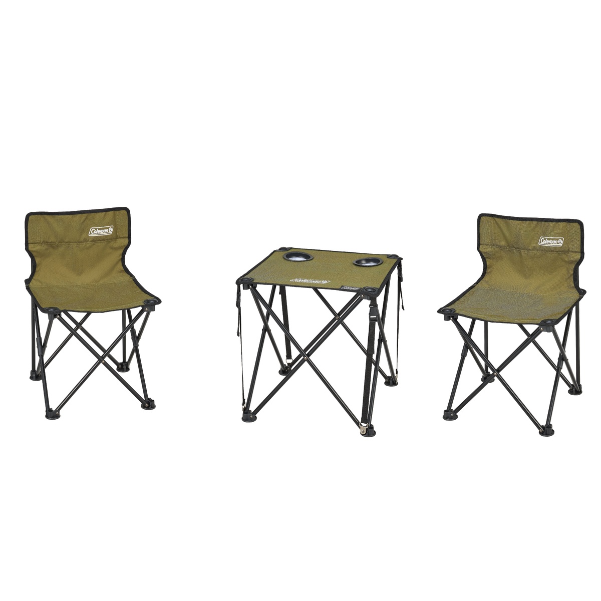 コンパクトチェアテーブルセット(オリーブ)