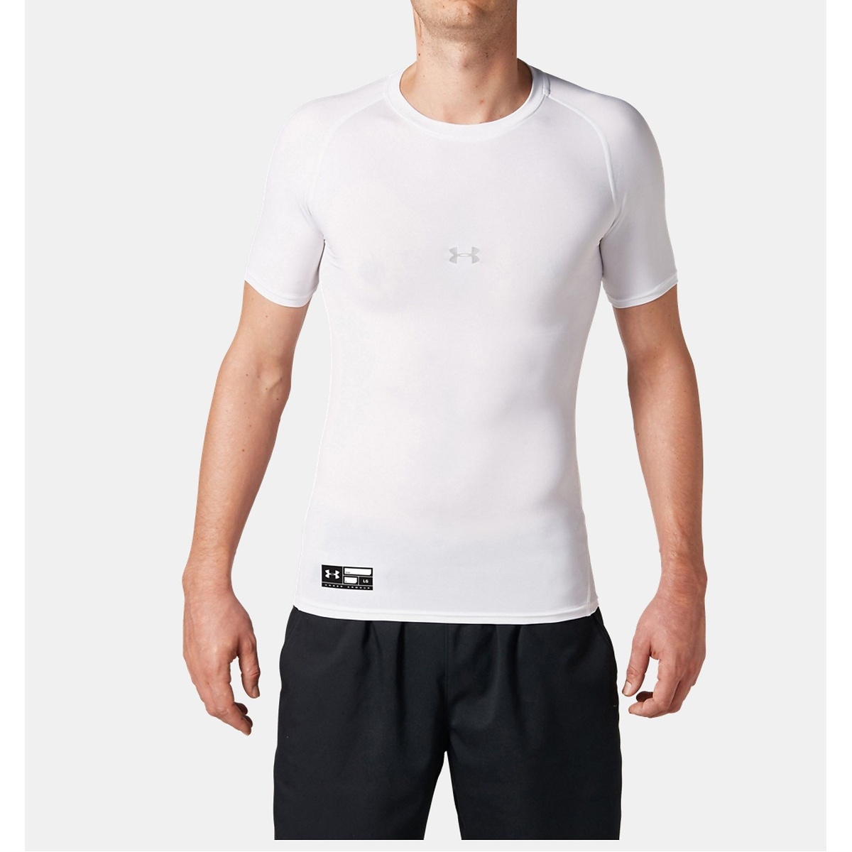 UA HEATGEAR ARMOUR COMPRESSION SHORT SLEEVE CREW NECK SHIRT