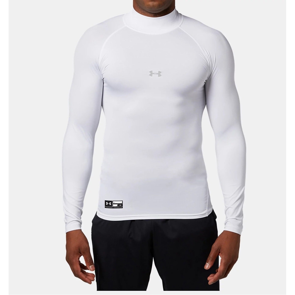 UA HEATGEAR ARMOUR COMPRESSION LONG SLEEVE MOCK NECK SHIRT