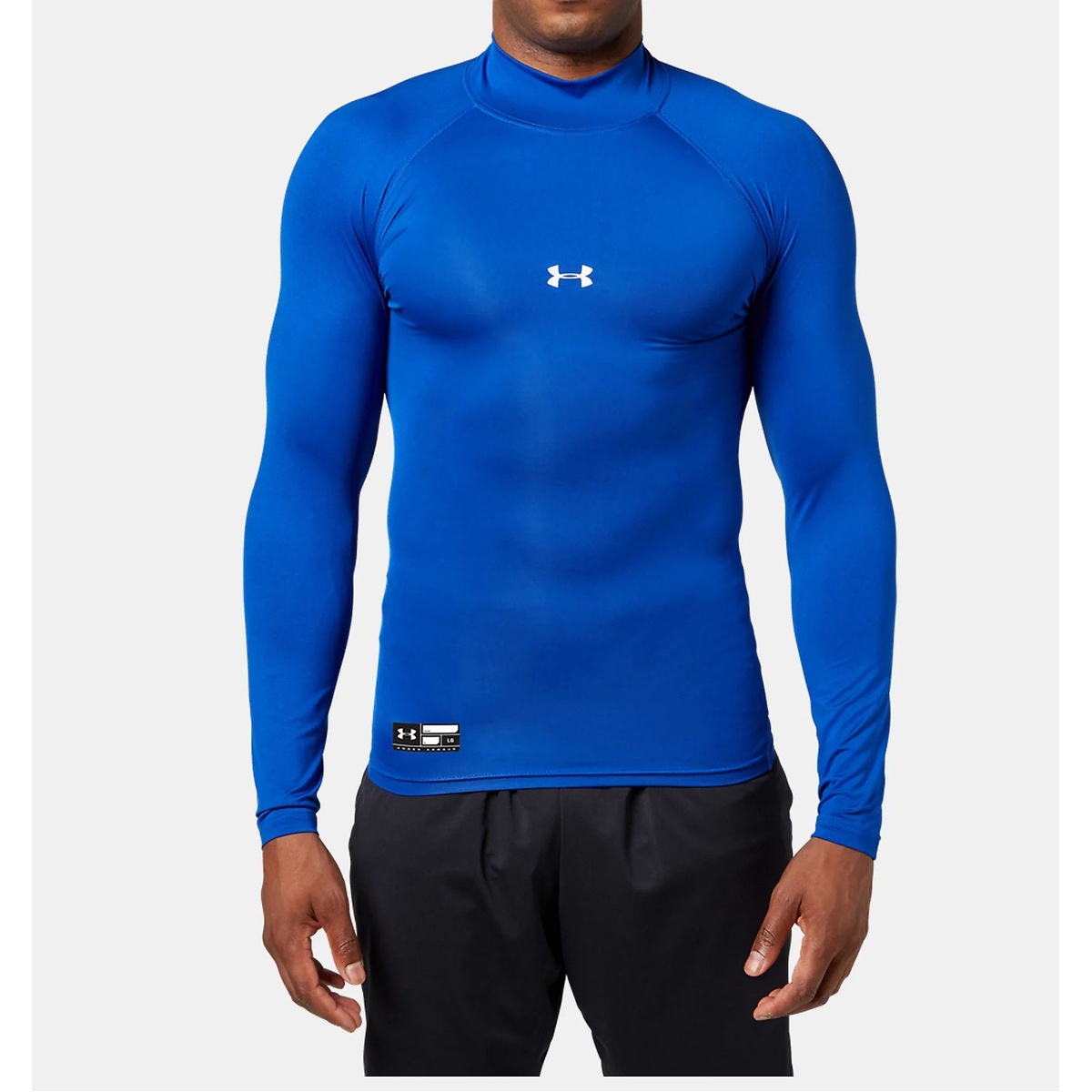 UA HEATGEAR ARMOUR COMPRESSION LONG SLEEVE MOCK NECK SHIRT