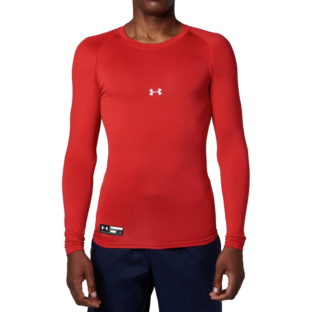 UA HEATGEAR ARMOUR COMPRESSION LONG SLEEVE CREW NECK SHIRT