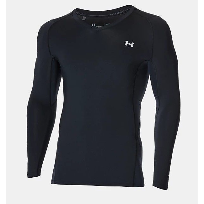 UA HG Fitted LS V-Neck