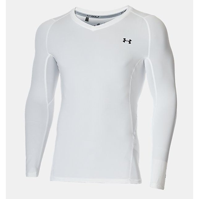 UA HG Fitted LS V-Neck