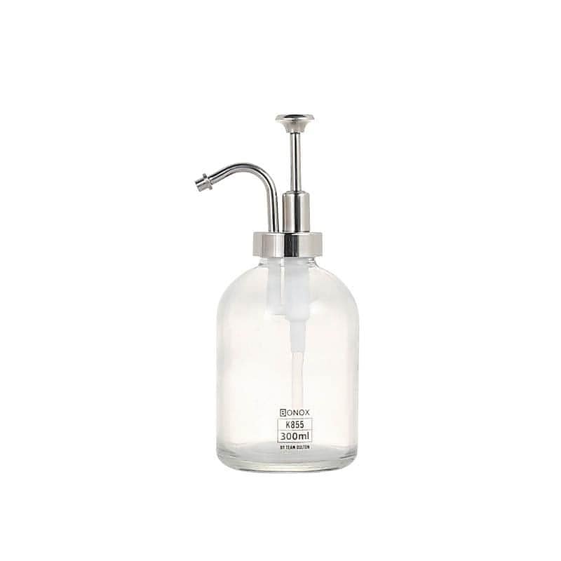 GLASS SOAP DISPENSER POLISHED