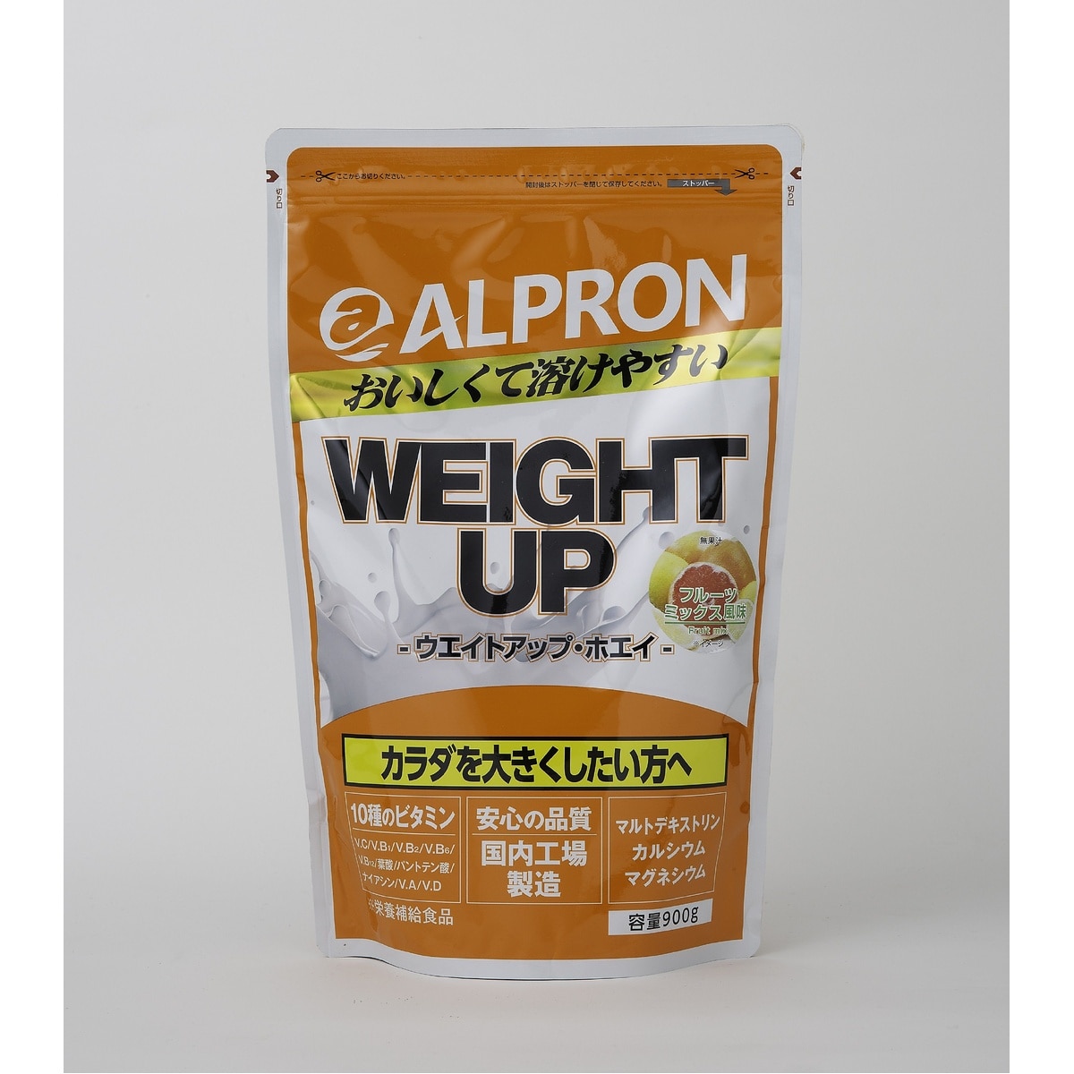ALPRON ウェイトアップ フルーツミックス風味 900g