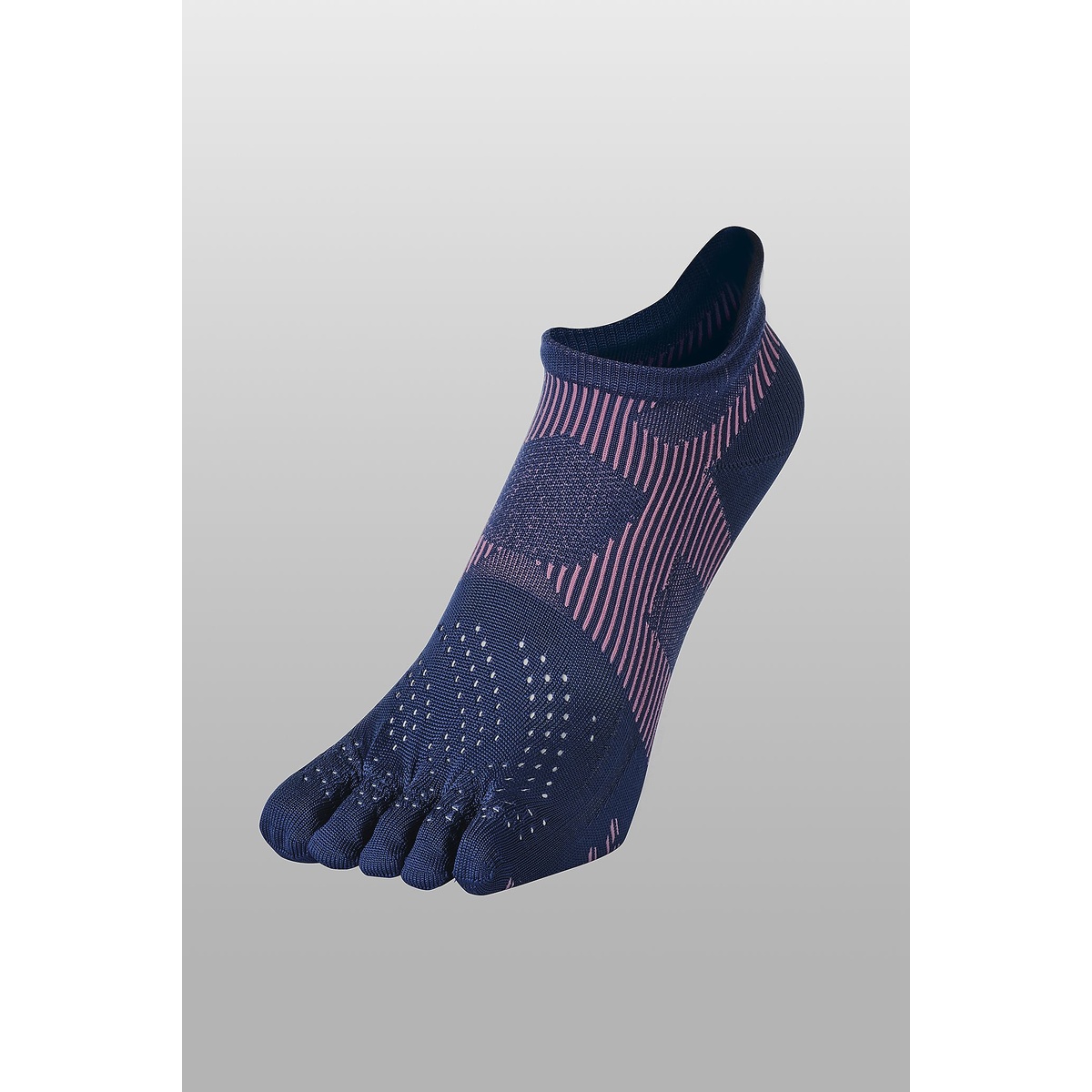 足王(ソッキング) レーサー 5本指 ネイビー/ピンク