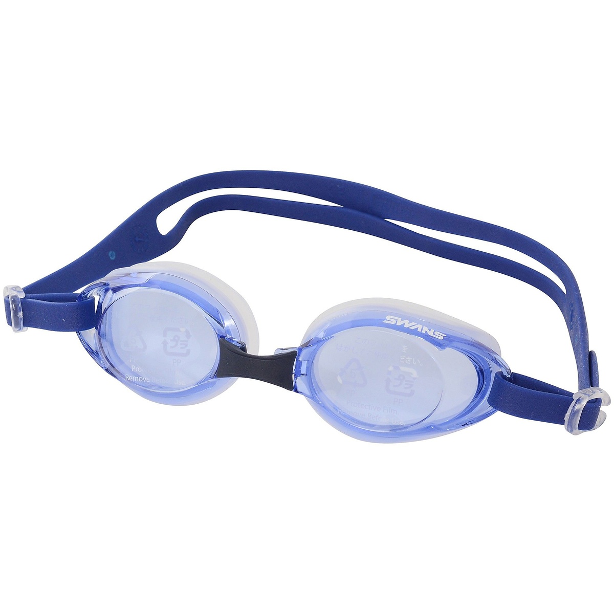 大人用スイミングゴーグル　日本製　フィットネス　抗菌クッション　UVカット　くもり止め　ワイドモデル　SWRV-008N