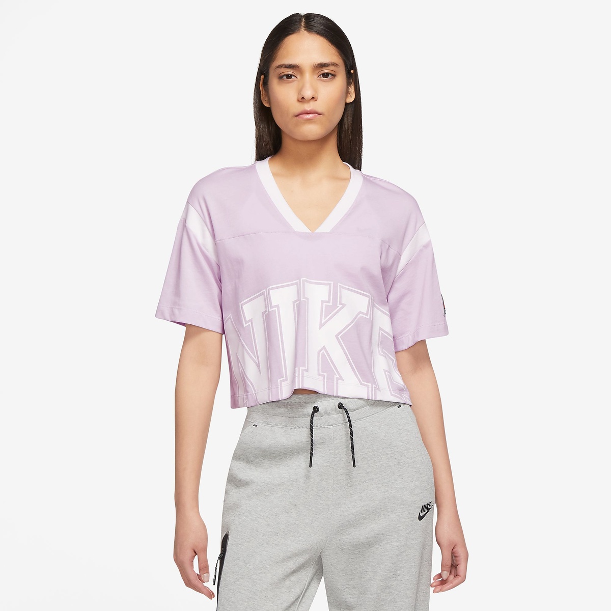 NIKEナイキ - ナイキ ウィメンズ NSW TEAM NIKE S/S トップ DQ6596-530
