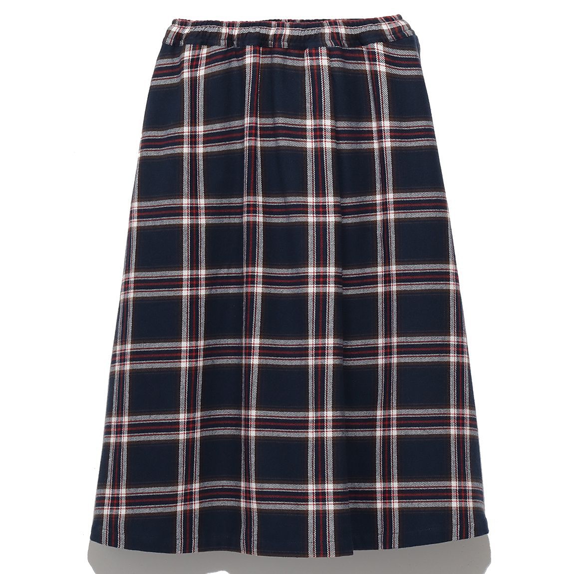 ジュニア チェックラップフレアスカート