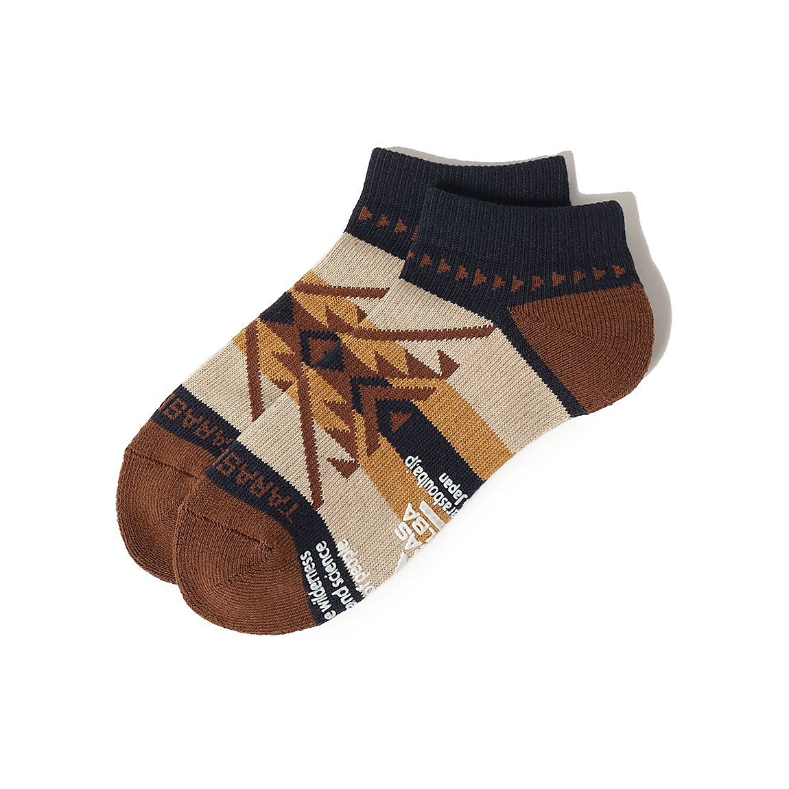 レディース ローゲージアンクルソックス（ネイティブ柄）