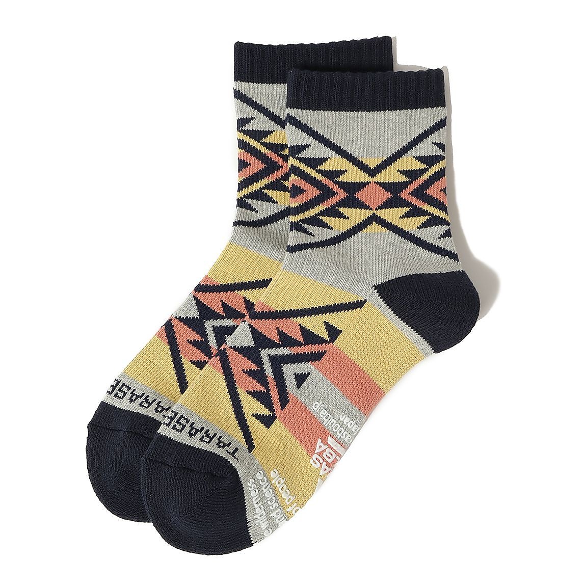 レディース ローゲージミドルソックス（ネイティブ柄）