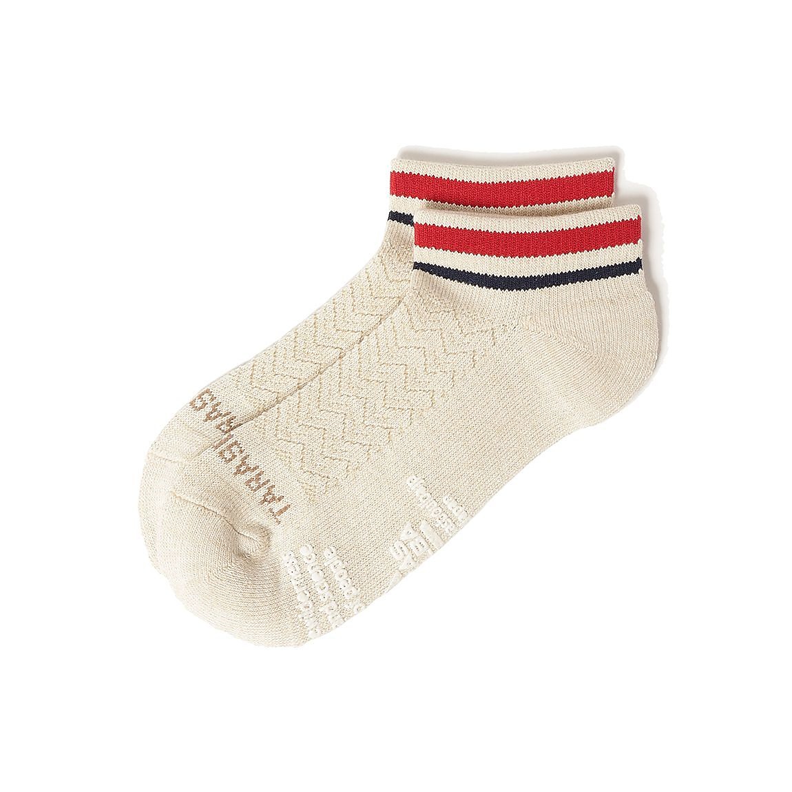 レディース ローゲージアンクルソックス（ライン）