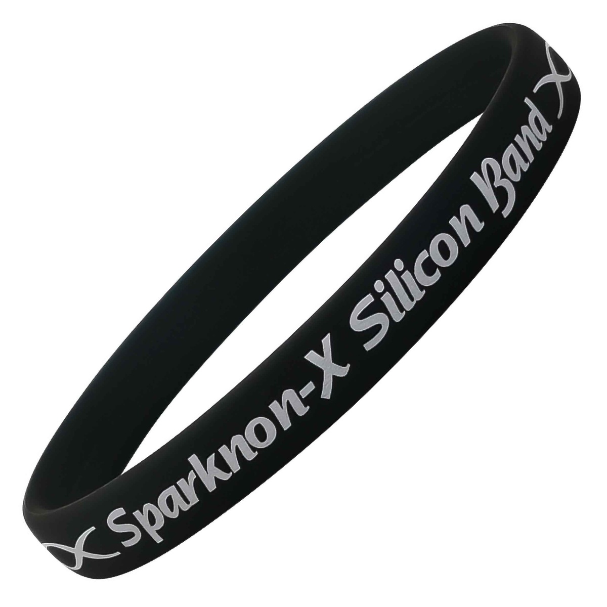 スパークノンX シリコンバンド ブラック L