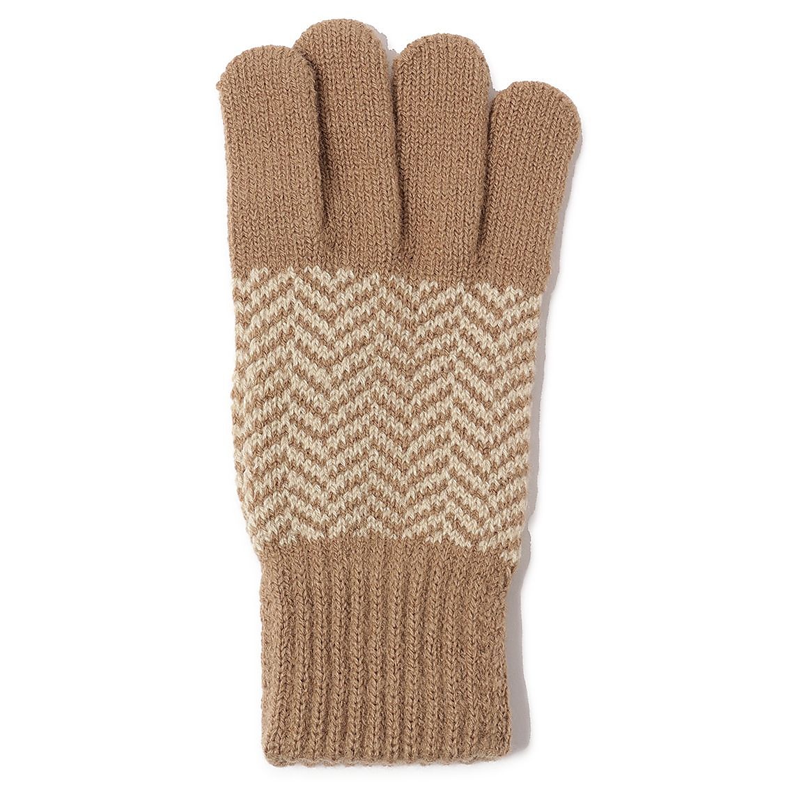 ヘリンボーン柄グローブ