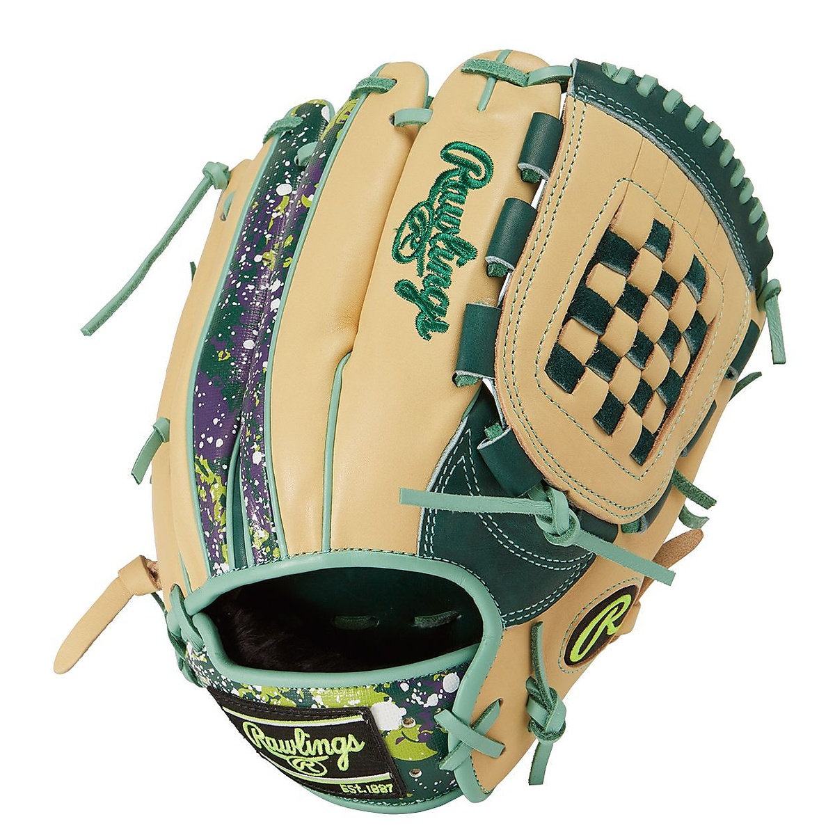 【左投用】軟式 HOH BLIZZARD ＆ WIZARD #01（エイチオーエイチブリザードアンドウィザード）N54MG-ダークグリーン