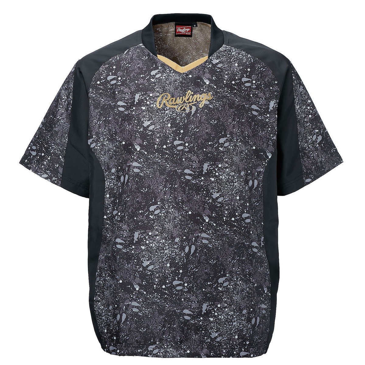 ジュニア コンバット08 SS ブリザードジャケット(半袖・裏メッシュ)-ブラック/ブラック