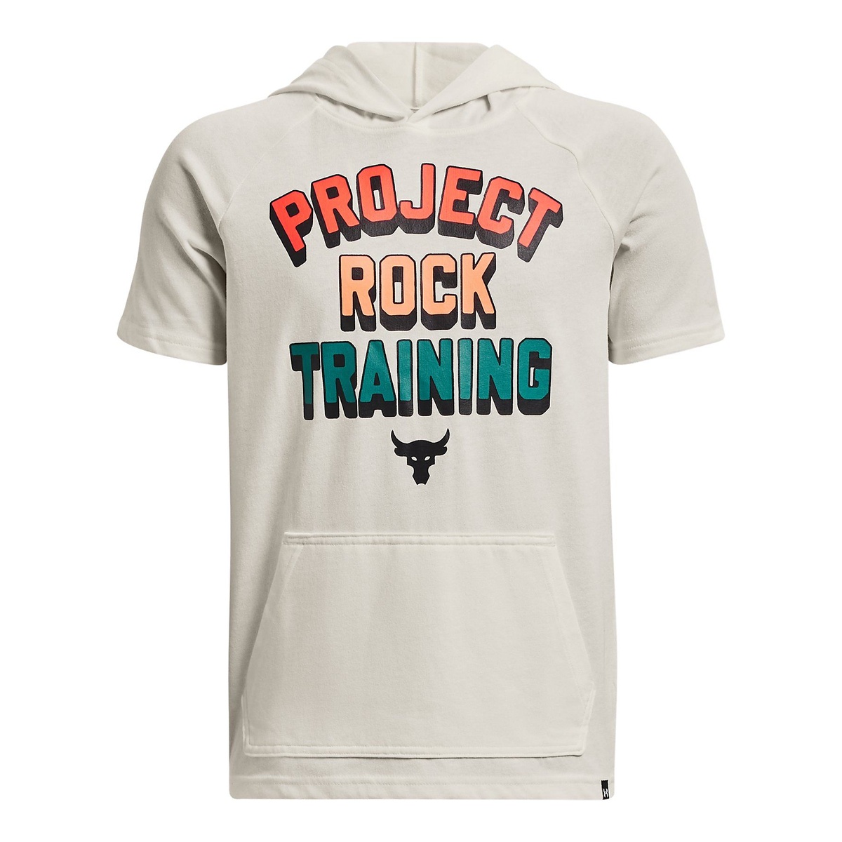 UA PROJECT ROCK HEAVYWEIGHT CHARGED COTTON TRAINING SS HOODIE