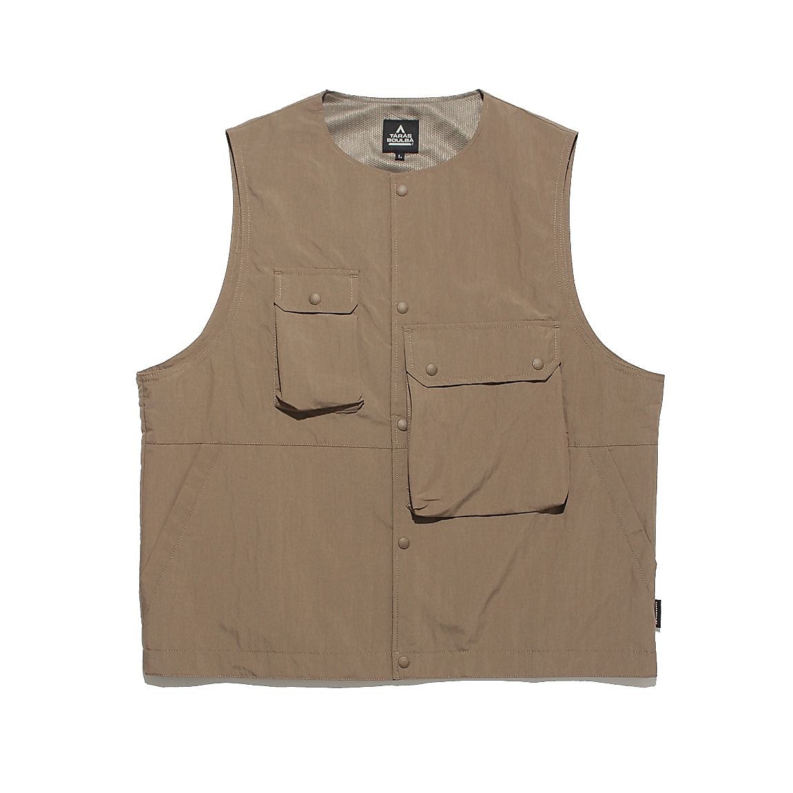 ラウンドカラーポケットベスト