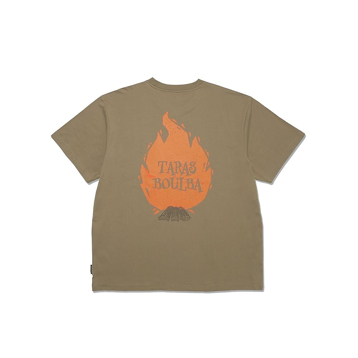 コットン天竺 プリントＴシャツ（焚き火）