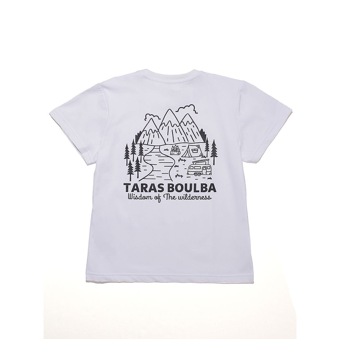 ジュニア PE天竺 プリントＴシャツ（キャンプ風景）