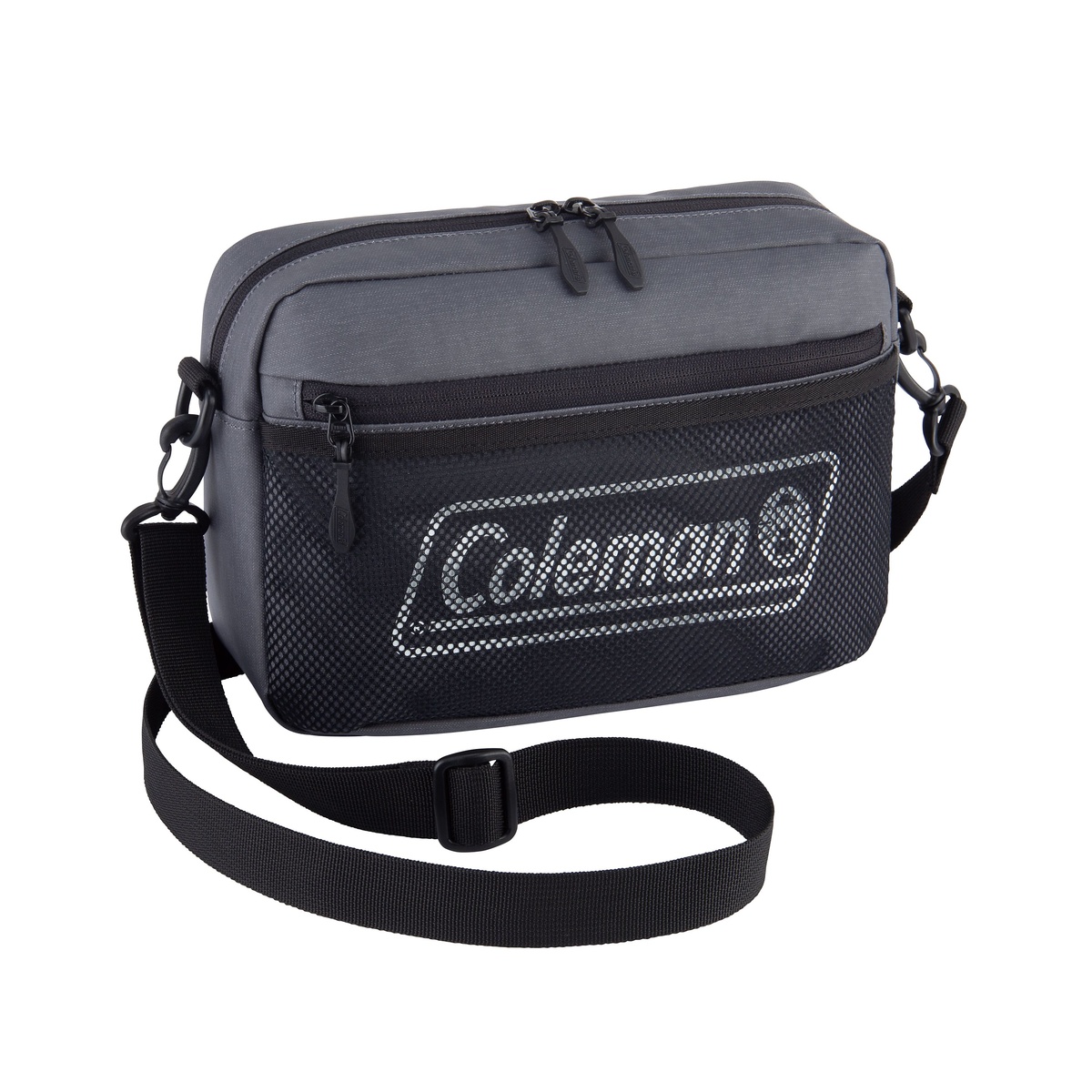 シールドショルダー ポーチ (グレー/ブラック)