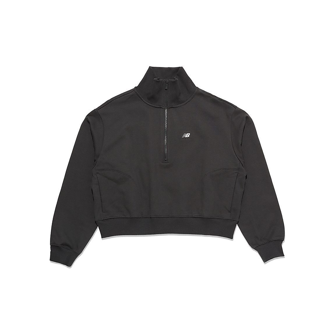 NB ATHLETICS ハーフジップ　モックネックスウェットシャツ