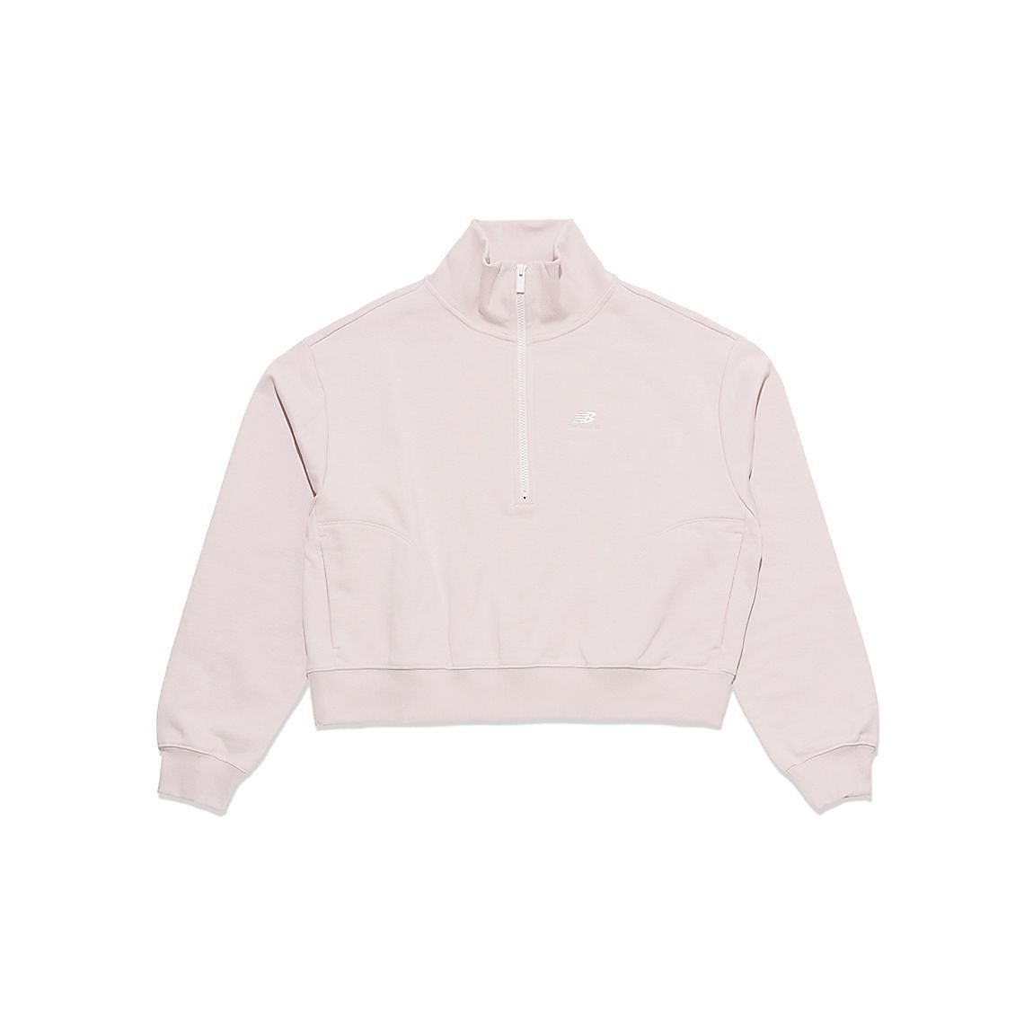 NB ATHLETICS ハーフジップ　モックネックスウェットシャツ