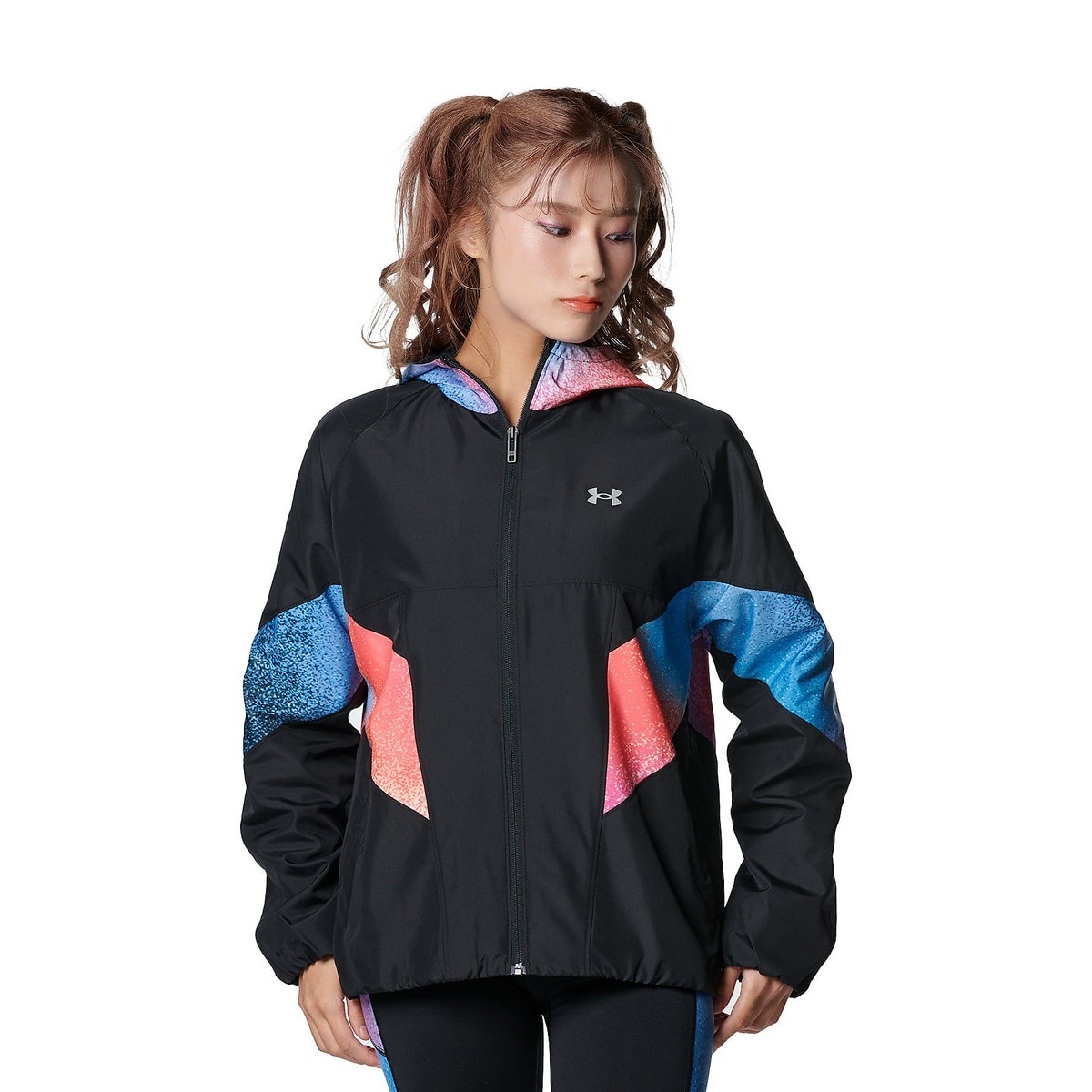 UA TRICOT WOVEN FULL ZIP HOODIE