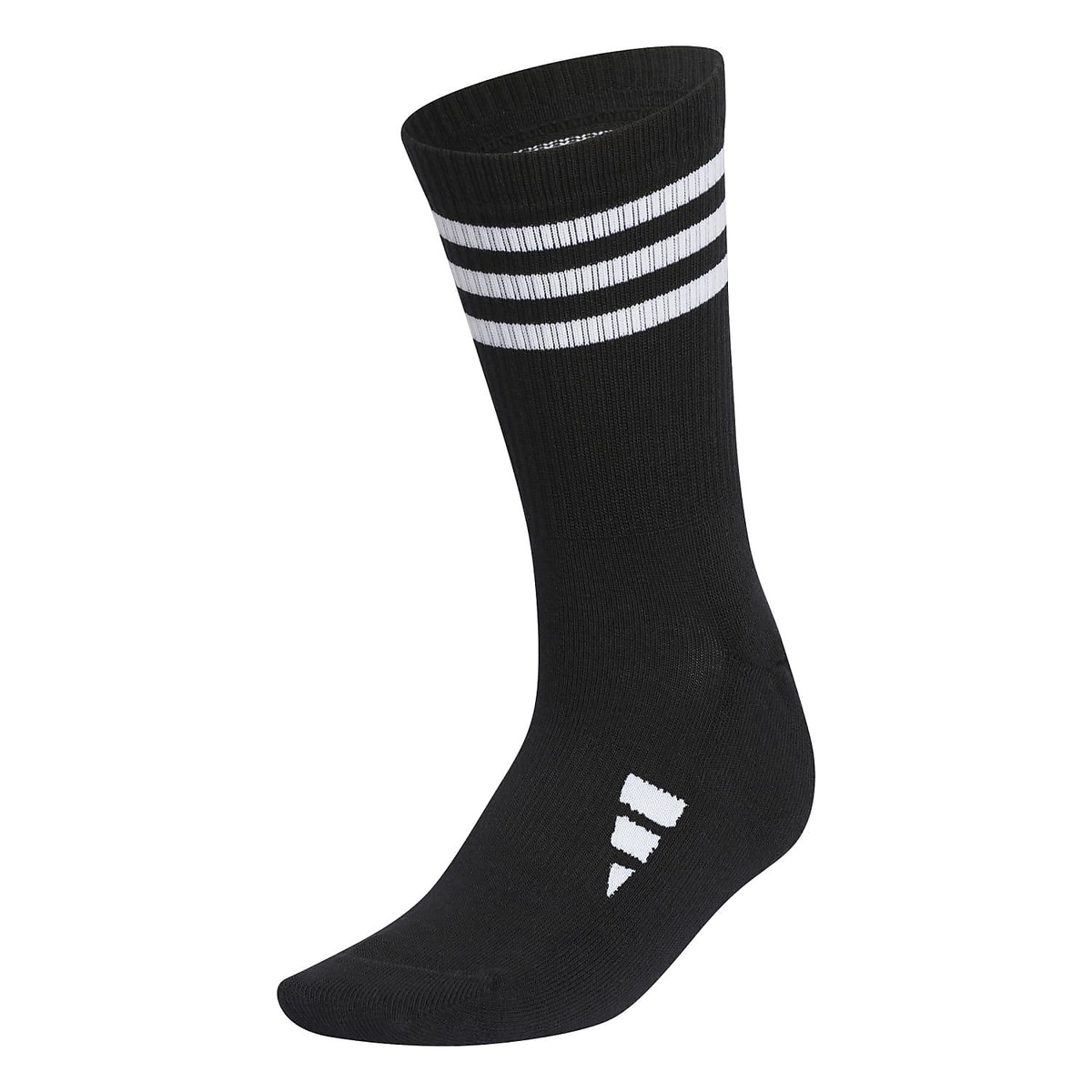 クルー丈 スリーストライプ クッションソックス