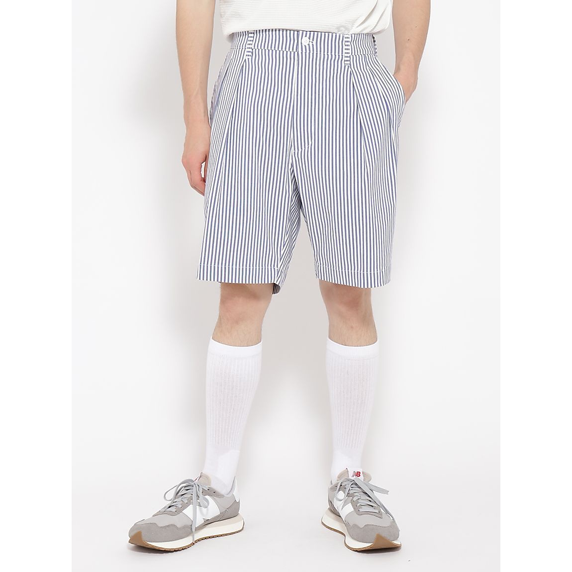 ハイパーストレッチ麻混 ハーフパンツ MENS