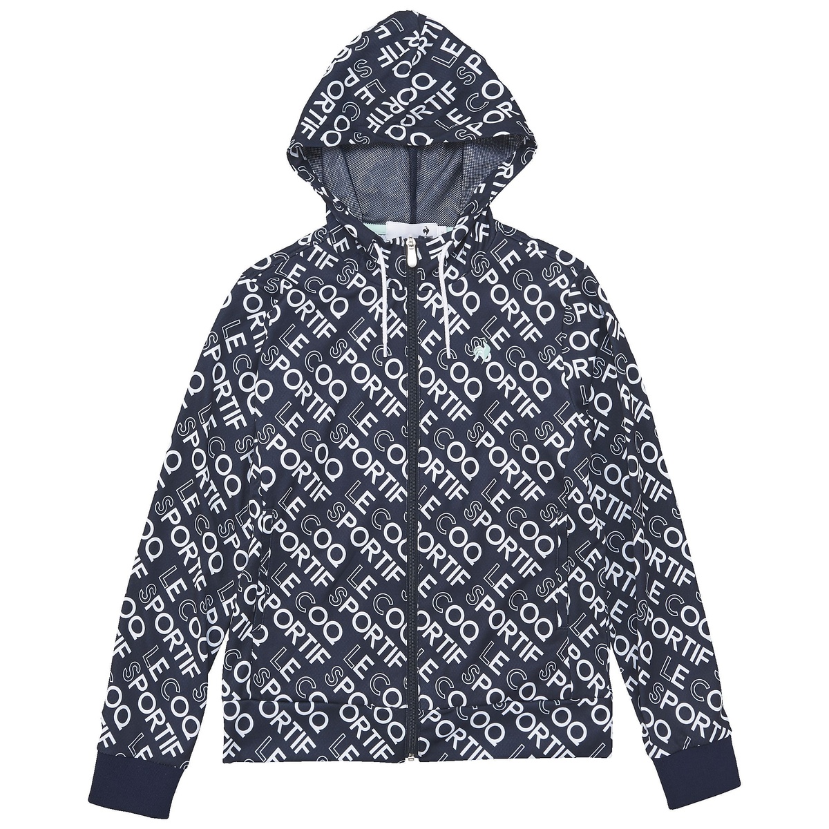 ロゴ総柄パーカー