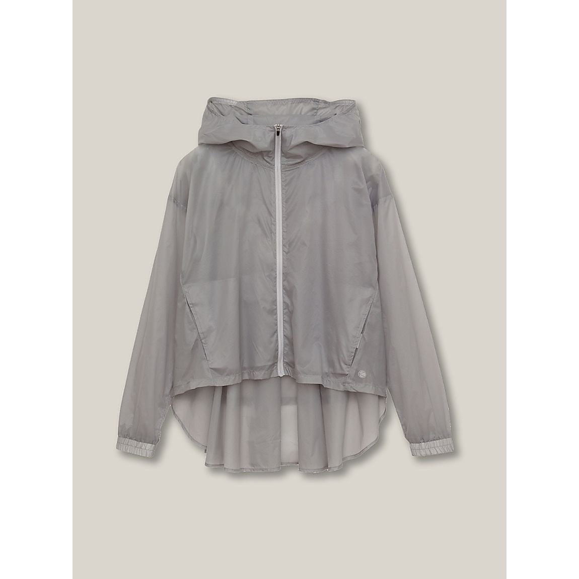 ナイロンリップ フルジップフーディフレア LADIES