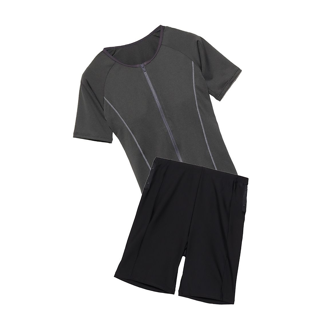 スイムウェア LADIES フルジップ半袖セパレーツ