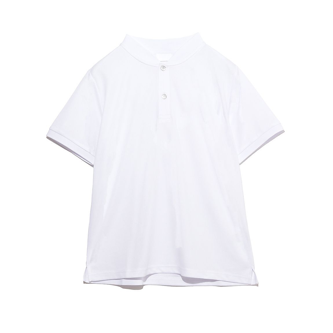 メッシュグロスドライ ノーカラーポロシャツLADIES