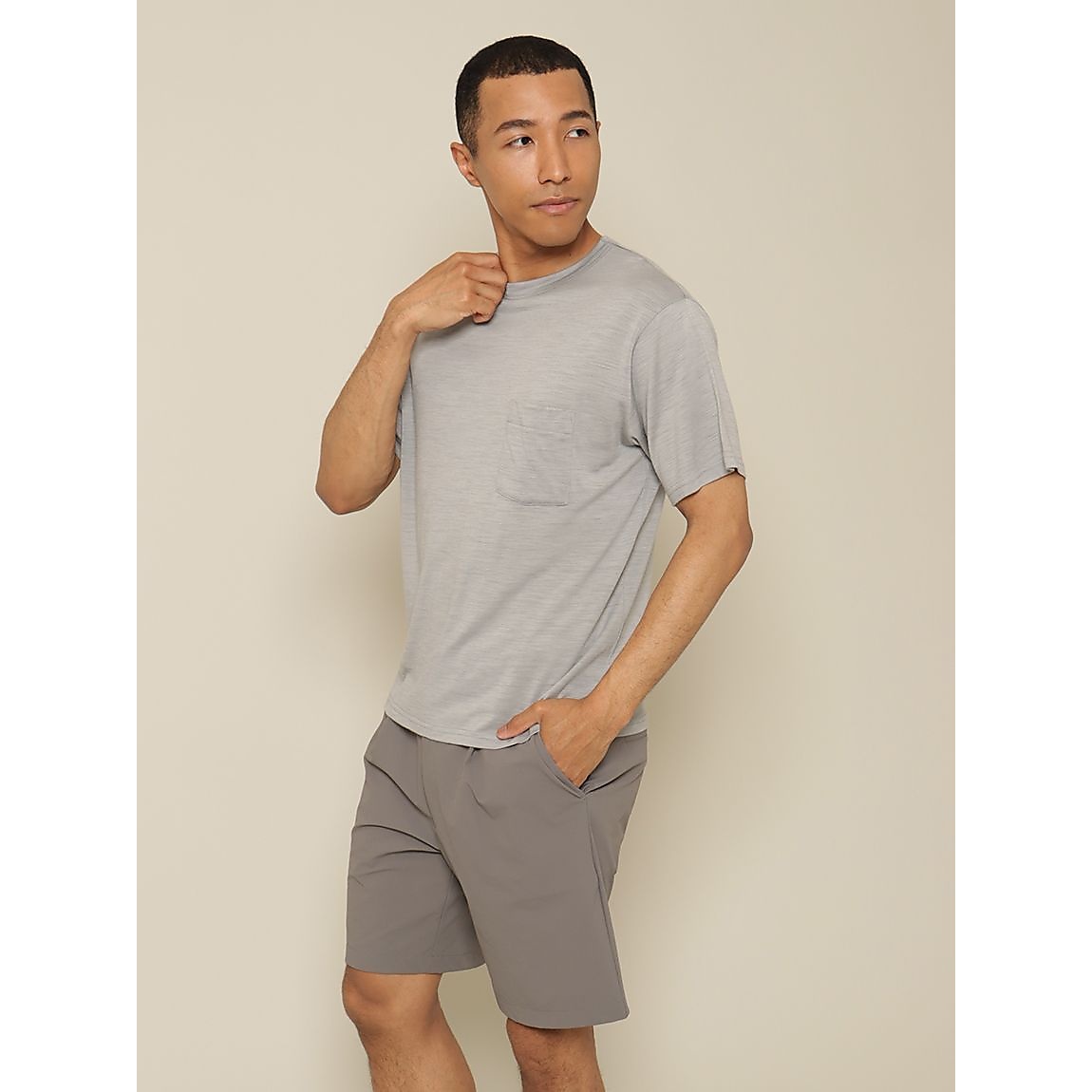 メリノウール レギュラーポケットTシャツ MENS