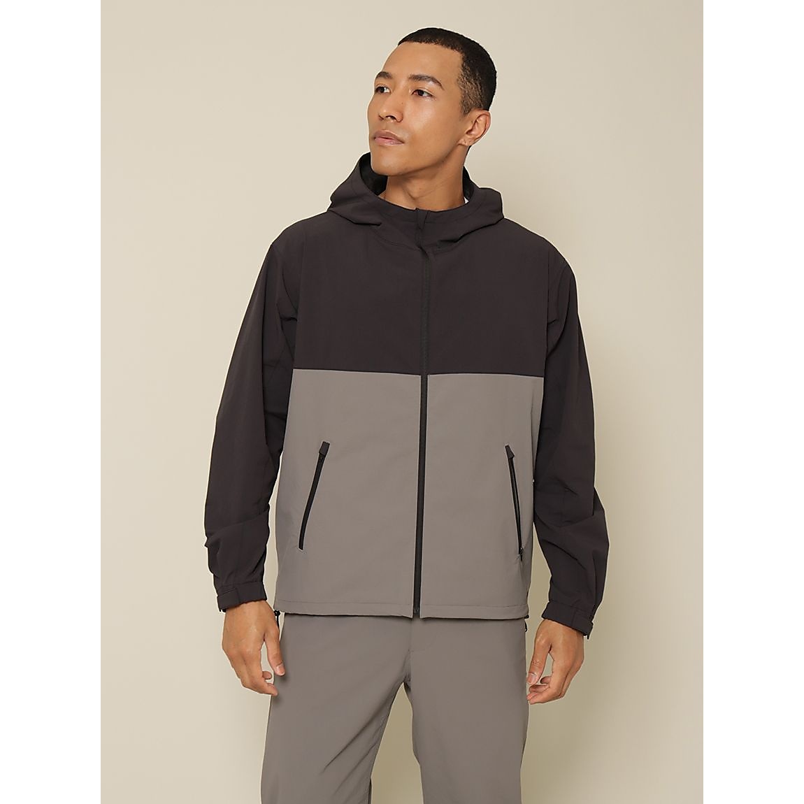 リサイクル裏ドビーナイロン フルジップフーディ UNISEX