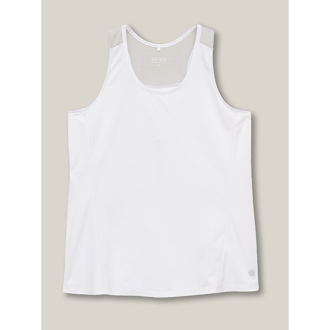 RUNスムースドビー クルーネックタンクトップ LADIES