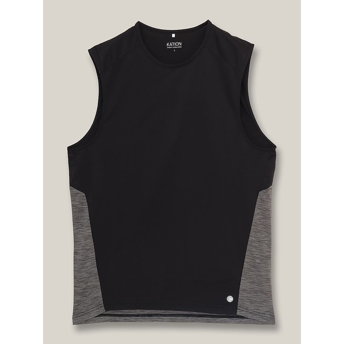 RUNスムースドビー ノースリーブTシャツ MENS