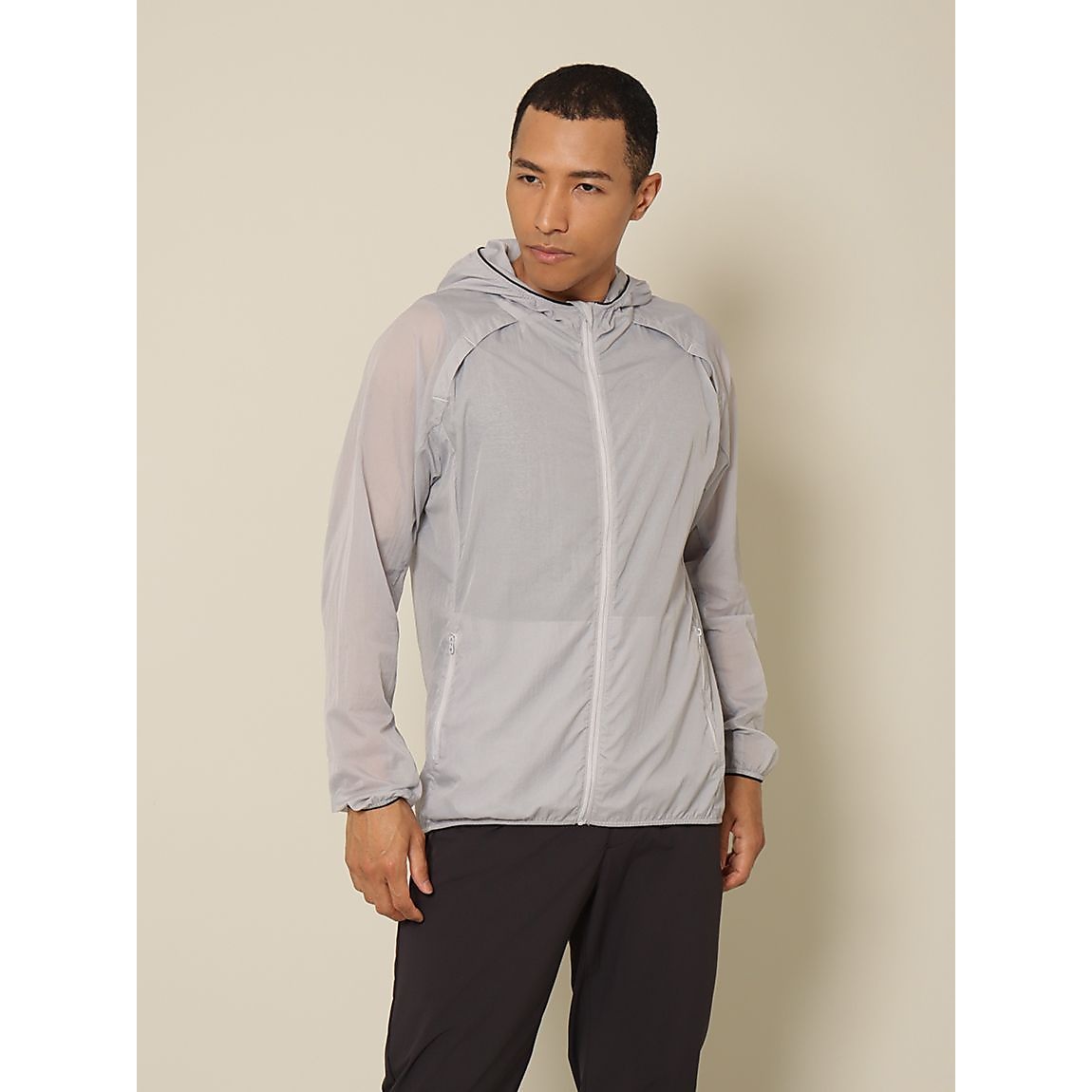 RUNナイロンリップ  ポケッタブルジャケット MENS