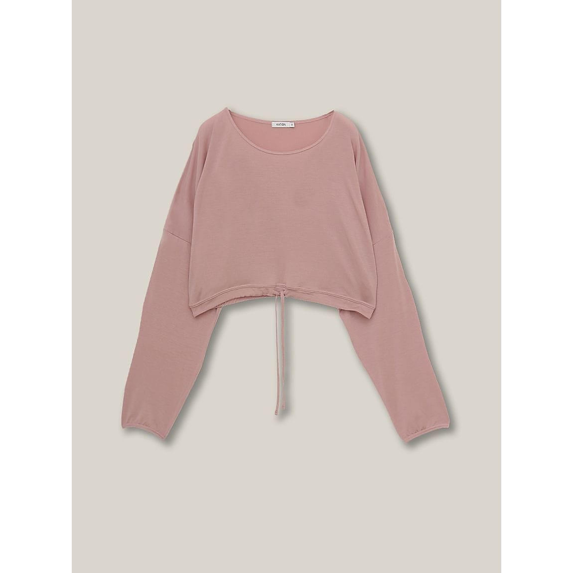 スムースジャージ クロップドドローストリングスTシャツ LADIES