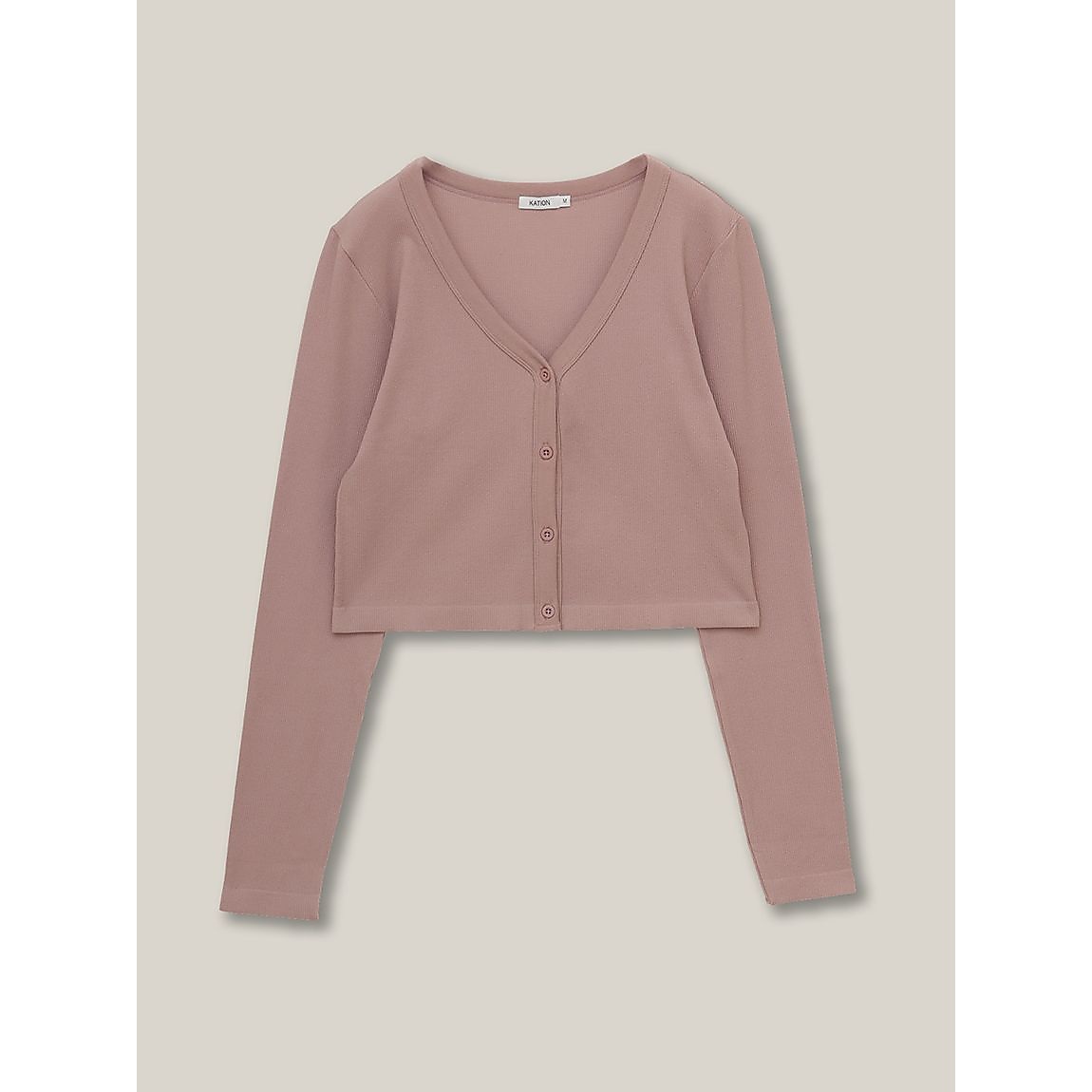 成型リブ クロップトカーディガンLADIES