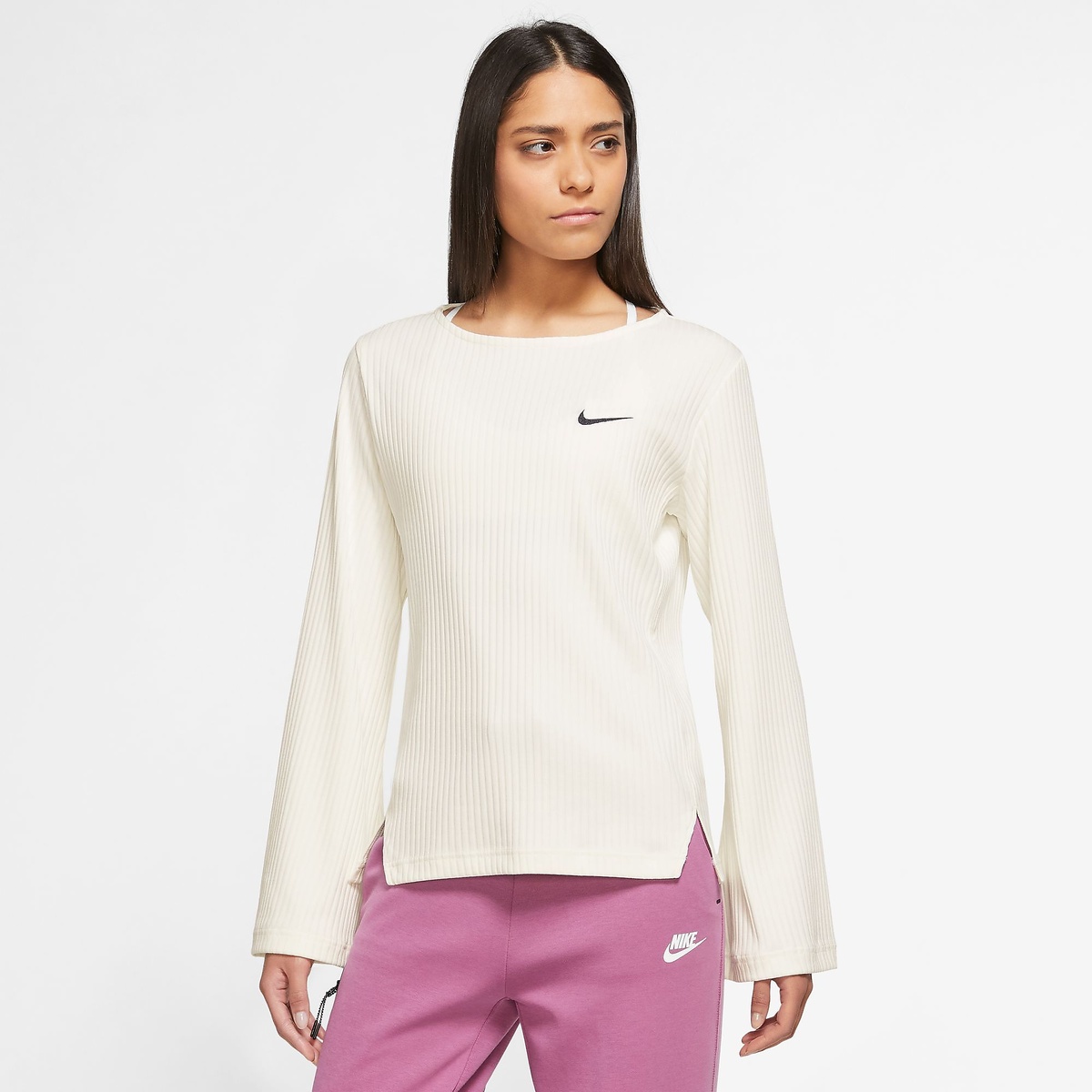 AS W NSW RIB JRSY LS TOP