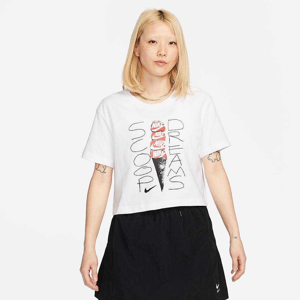 ナイキ ウィメンズ NSW OC 4 S/S クロップ Tシャツ