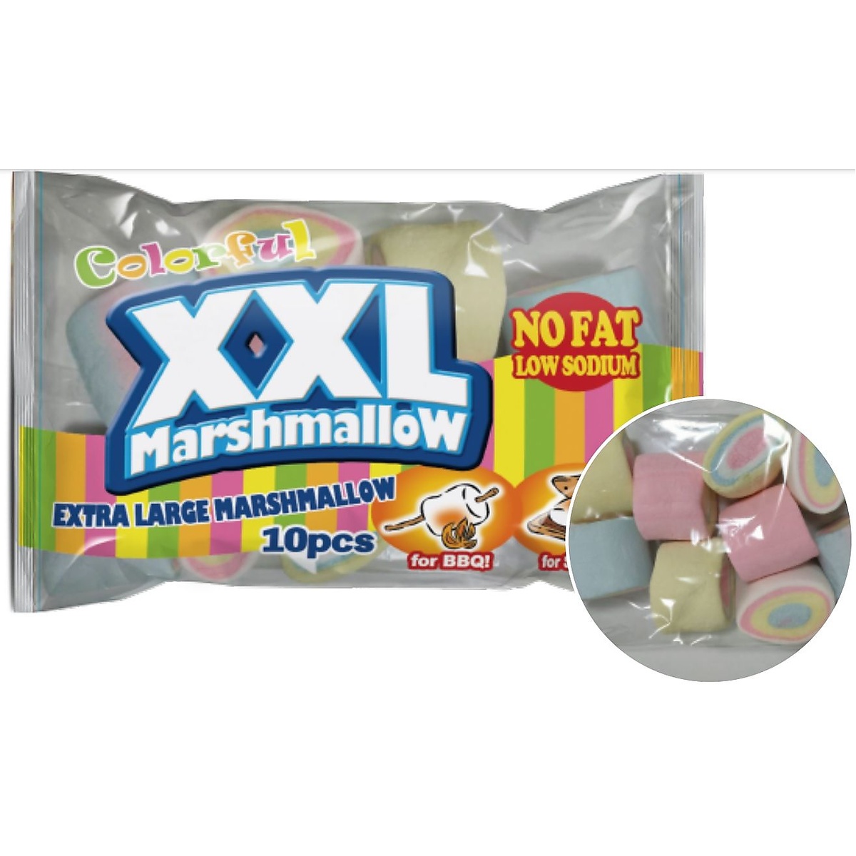 XXL　カラフルマシュマロ　10個