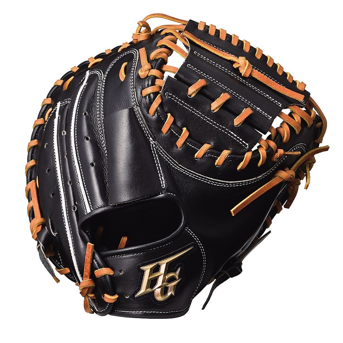 HI-GOLDハイゴールド - OKG-210M 軟式キャッチャーミット SRブラック