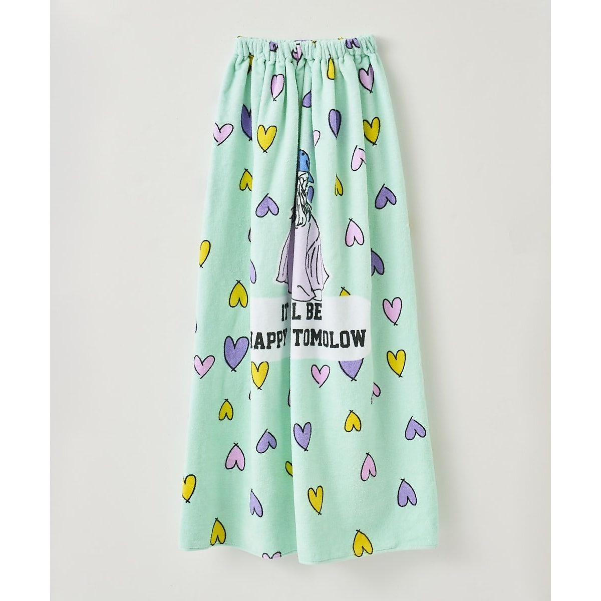 グラデ100CM丈巻きタオル