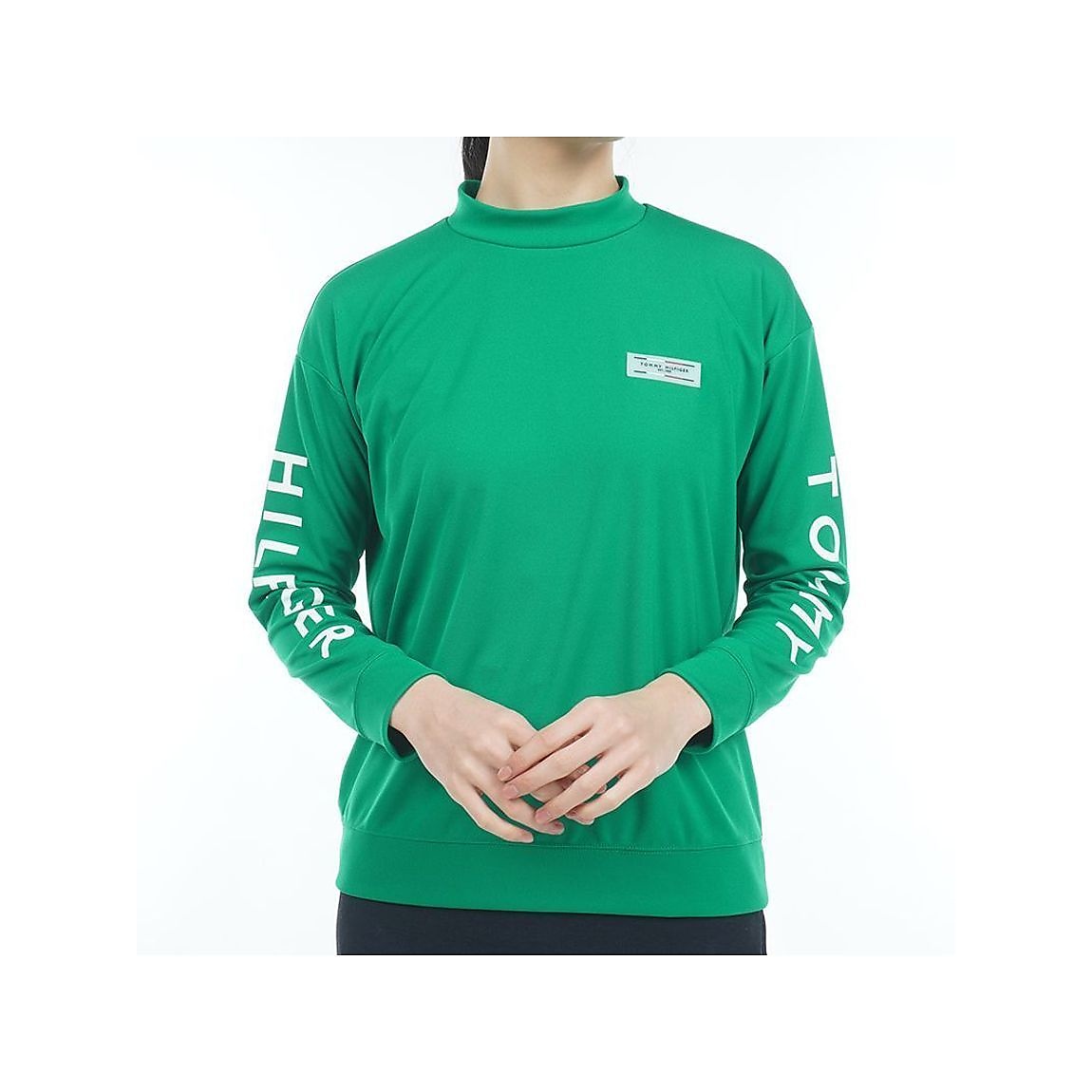トミー ヒルフィガー ゴルフ レディース リラックスロングスリーブ モックネックシャツ