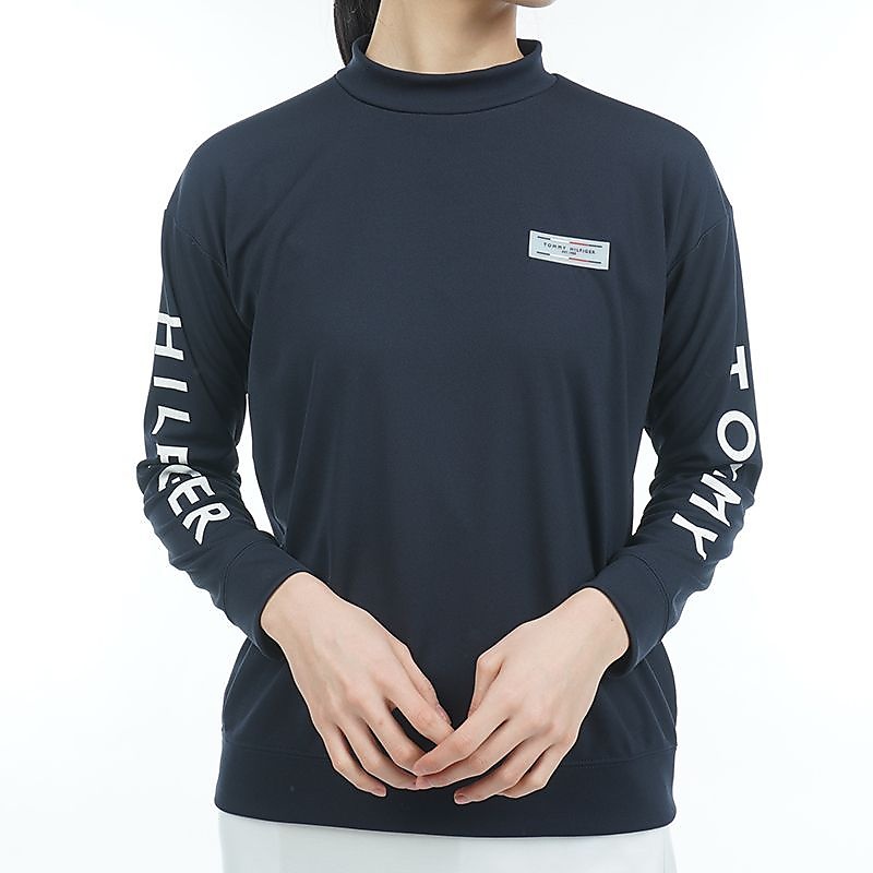 トミー ヒルフィガー ゴルフ レディース リラックスロングスリーブ モックネックシャツ