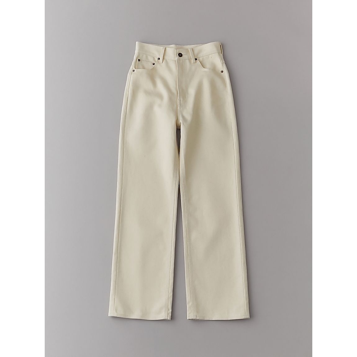 ハイウェストストレートデニム